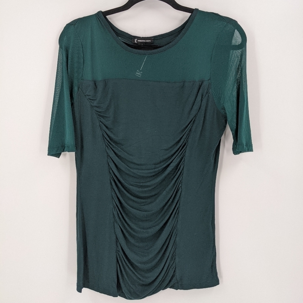 NWT INC INTERNATIONAL CONCEPTS Sheer Draped Top